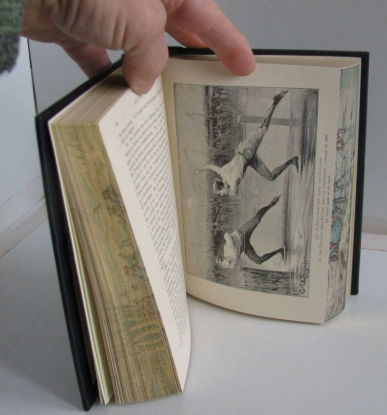Magic Vanishing Fore Edge Painting on an Antique 1892 Book on Etsy