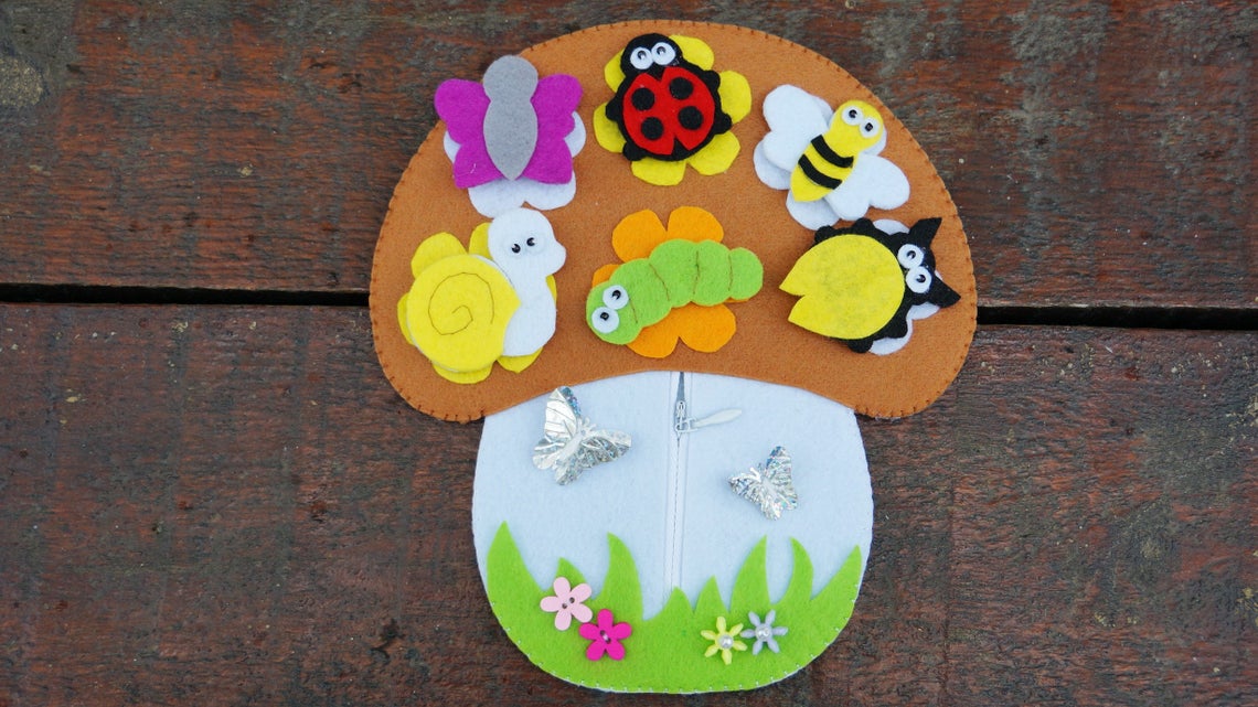 Mushroom toy developing toys educational toy for kids smart | Etsy