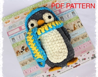 CROCHET pinguin toy pdf pattern