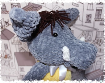 Amigurumi crochet toy boar pdf pattern