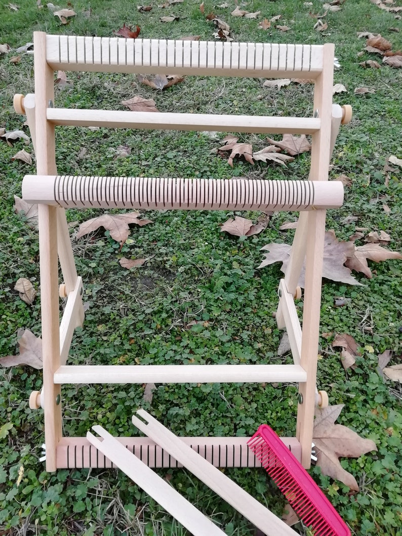 Weaving Loom With Heddle Bar Beech Wooden Lap Frame With Etsy
