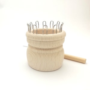Bambola per maglieria in corda, bobina per maglieria, bobina di legno con spedizione gratuita, tricotina, maglia vintage, maglia in legno, bobina di maglia, lavoro a maglia I-Cord