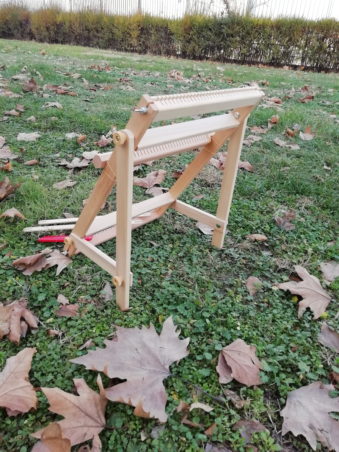 Weaving Loom With Heddle Bar Beech Wooden Lap Frame With Etsy