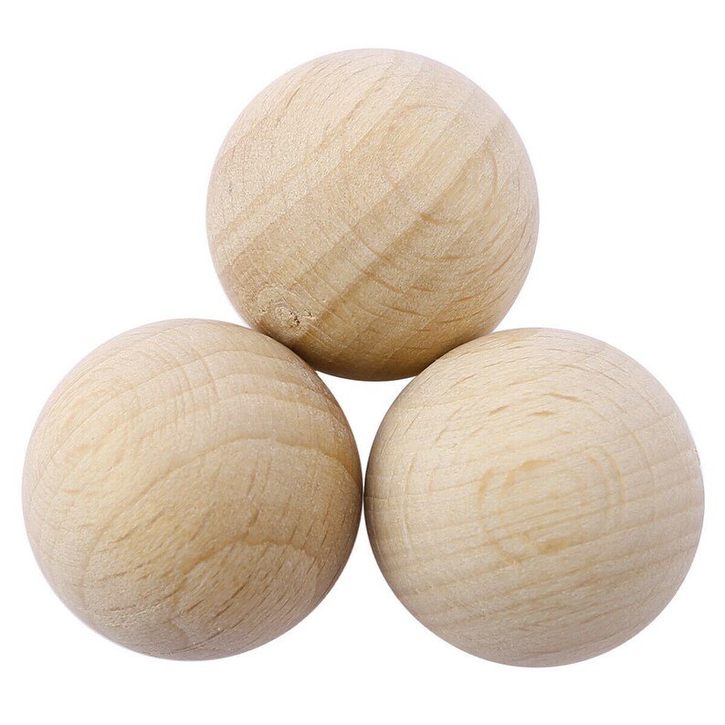 Woodball Wooden Ball Round Wood Ball Unfinished Wood Ball Etsy