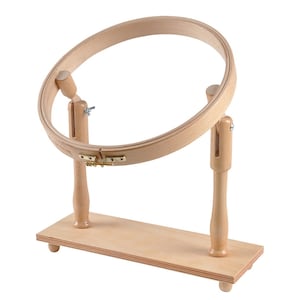 Embroidery Hoop - Cross Stitch Hoop - Wooden Embroidery Hoop – Sitting Frame - Stitching Hoop -Needlework stand - Cross Stitch Tools - Seat.