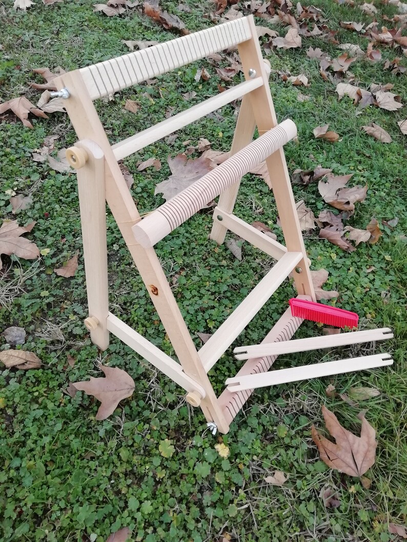 Weaving Loom With Heddle Bar Beech Wooden Lap Frame With Etsy