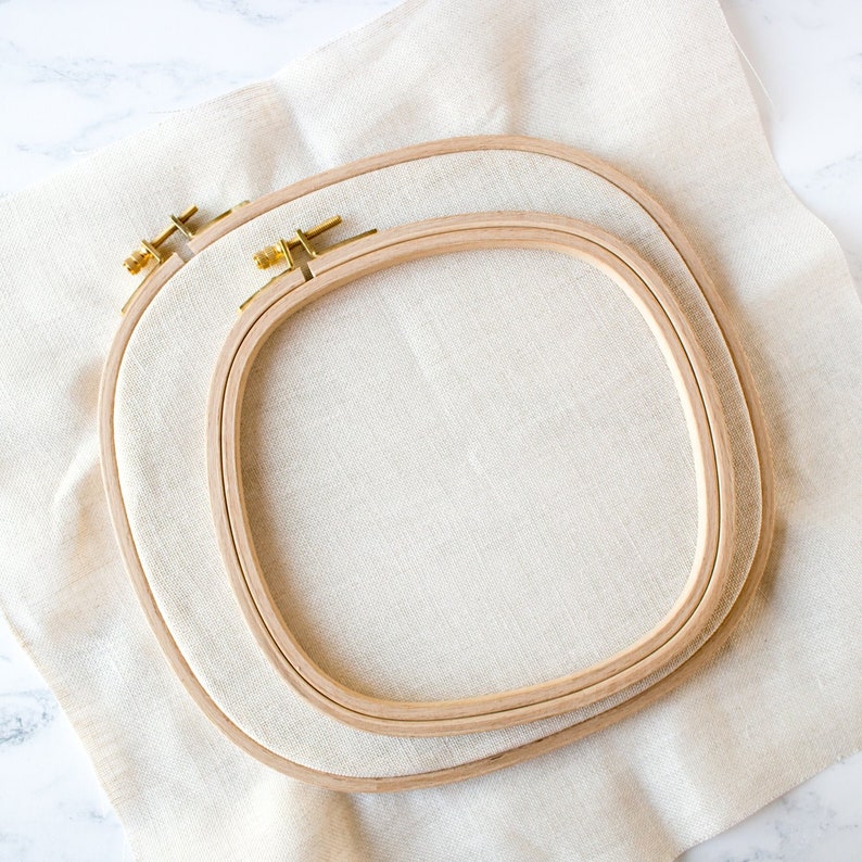 Square embroidery hoop, square frame, rectangular embroidery hoop, embroidery frame, embroidery stand, embroidery holder, cross stitch hoop image 9