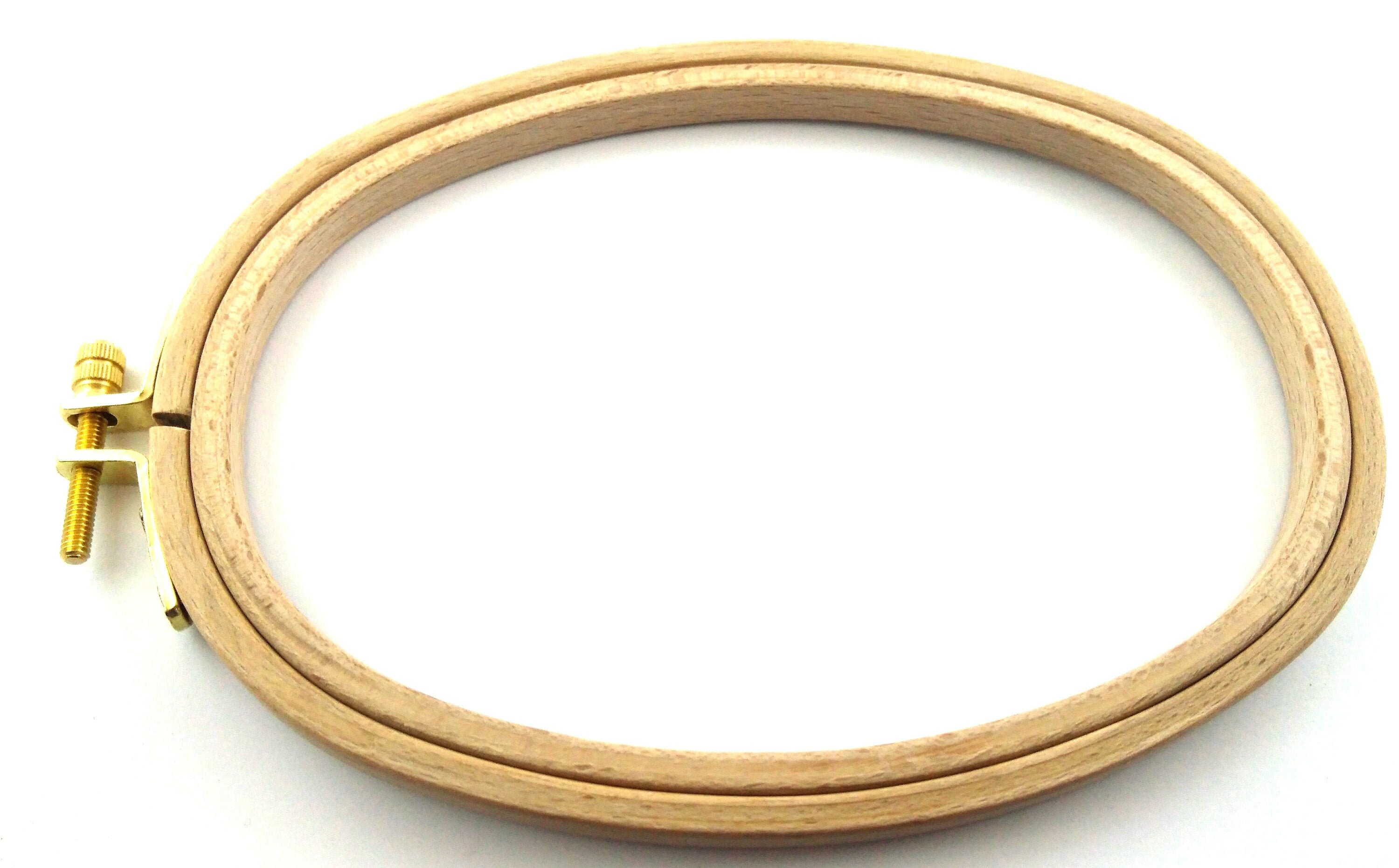 Embroidery Hoop Oval Cross Stitch Hoop Wooden Embroidery Etsy