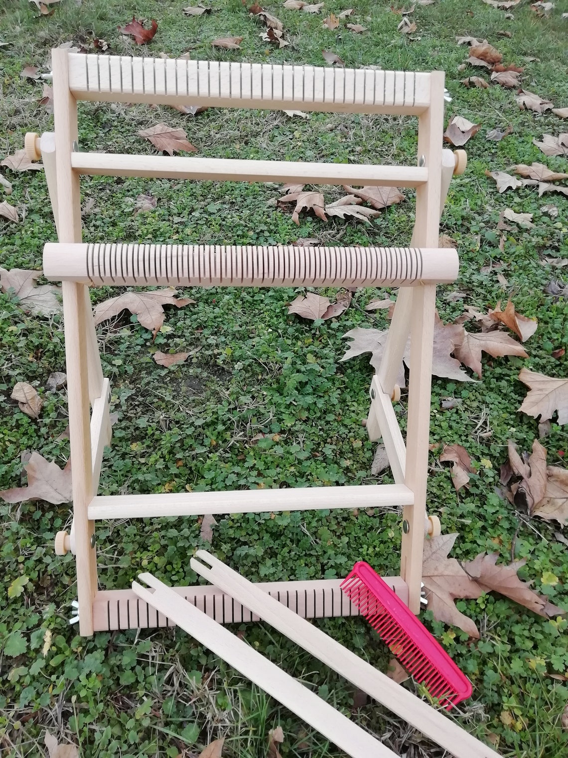 Weaving Loom With Heddle Bar Beech Wooden Lap Frame With Etsy