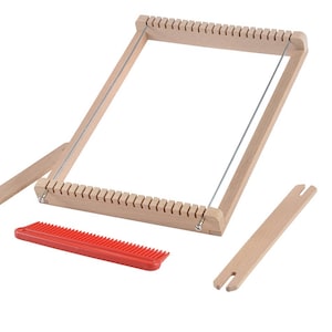 Telaio per tessitura per bambini, telaio per tessitura, supporto per telaio per bambini, telaio per tessuti, kit telaio per tessitura, strumenti per tessitura, kit telaio per principianti, telaio per arazzi.