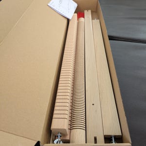 調節可能な木製織りフレーム、ポータブルで分解可能な織機、66 x 50 cmの作業エリア、タペストリー、ラグ織り、壁装飾用の天然ブナ織機