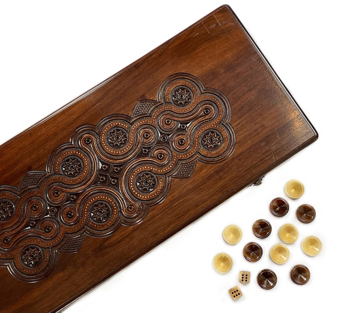 Artisancrafted Backgammon Set Large Handmade Board Game Etsy