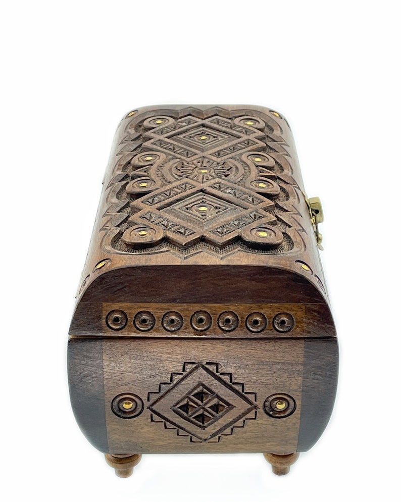 Wooden Jewelry Box Memory Box Decorative Box Keepsake Box 5th Anniversary Gift For Wife Handmade Jewelry box Wooden Gift For Her Present Box