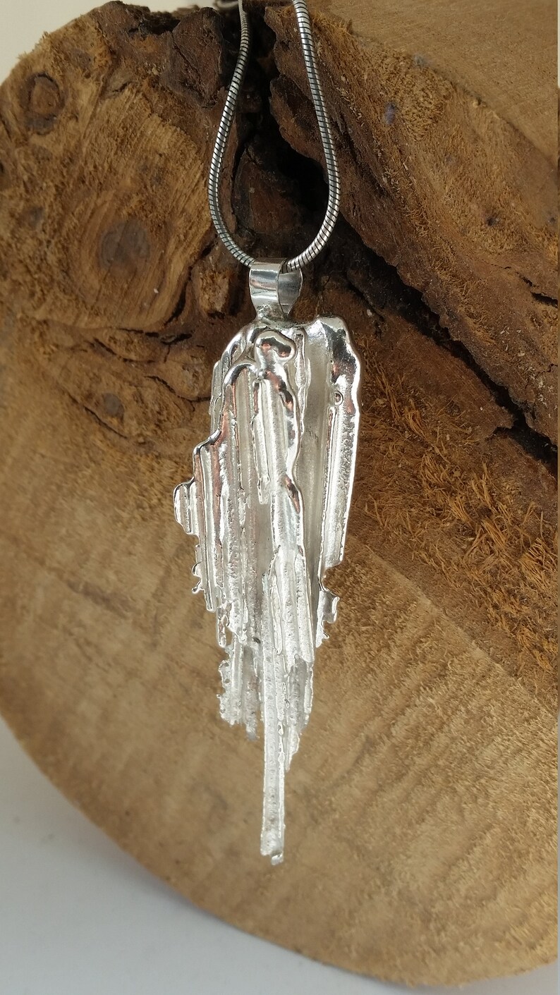 Large Unique and Unusual Broom Cast Statement Silver Pendant Etsy