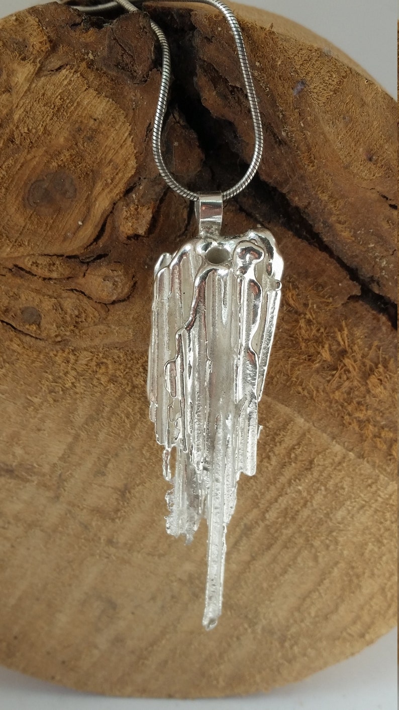 Large Unique and Unusual Broom Cast Statement Silver Pendant Etsy