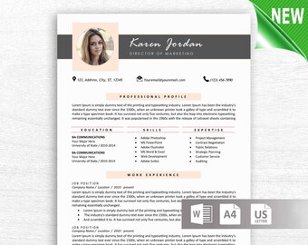 Cv Template Etsy