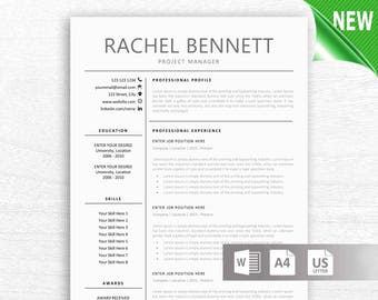 teacher resume etsy