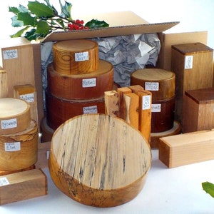 Superior Woodturner's Gift Box - 29 Bowl & Spindle Wood Blanks