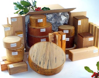 Superior Woodturner's Gift Box - 29 Bowl & Spindle Wood Blanks