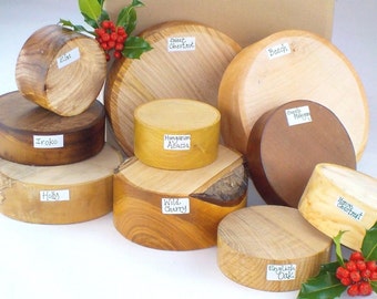 Woodturner's Gift Selection Box. 10 Bowl Blanks. Mixed English Hardwoods