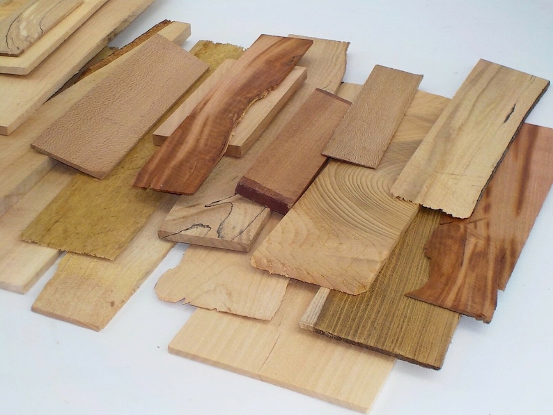 Beautiful thin wood offcuts for Jewellery work Marquetry | Etsy