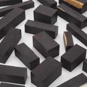 African Blackwood Woodturning or Wood Carving Spindles / Squares Blanks