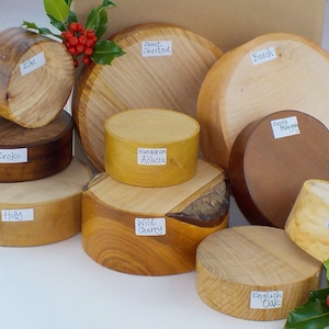 Woodturner's Gift Selection Box. 10 Bowl Blanks. Mixed English Hardwoods image 7