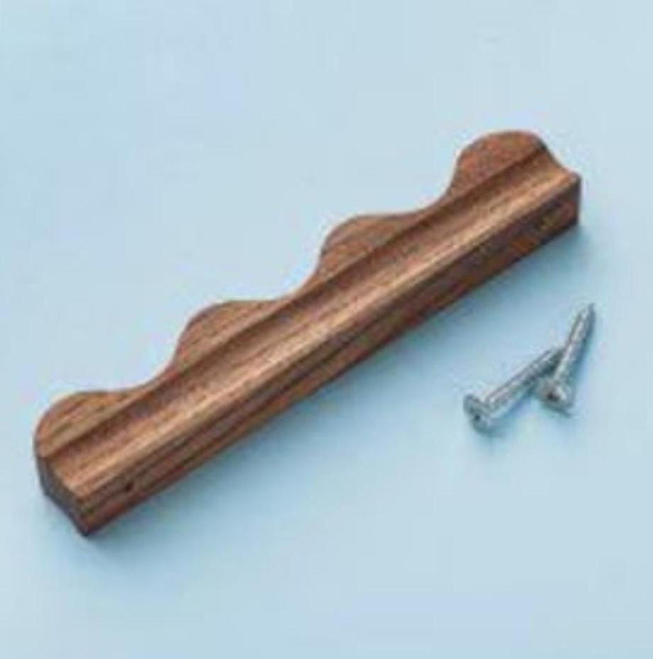 Handmade Wooden Wave Cabinet Handle