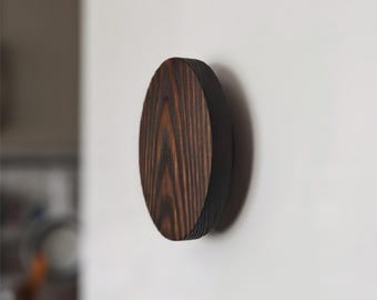 Ensemble de 3 manches ronds en bois de pin Yakisugi