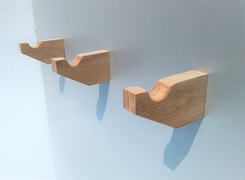 Wooden Wall Hooks. Minimalist Simple Wall Storage Coat Rack Etsy