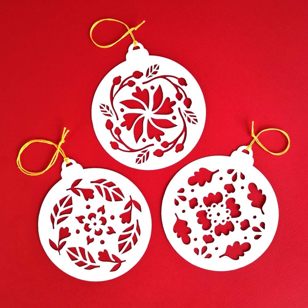 Christbaumschmuck "Christbaumkugeln", weihnachtlicher Schmuck für Bäume, Gestecke, Kränze Geschenkdekroation oder als Wichtelgeschenk