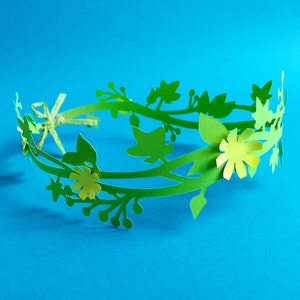 Party Diadem &quot;Feenkrone&quot; - Papercut Haarschmuck für Kinder und Familie, Geburtstag, Hochzeit, Taufe, Fasching, Weihnachtsgeschenk