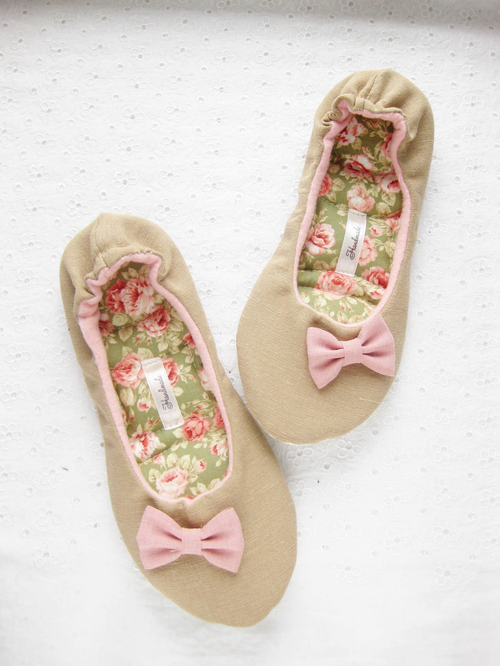 womens slippers, ballet slippers, ladies slippers, rustic slippers, cotton slippers, home shoes, soft slippers, handmade slipper