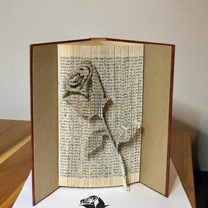 Single Rose Flower-479 Pages-cut&fold Book Folding Pattern-flower ...