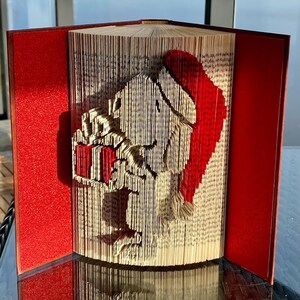 Snoopy&ChristmasGift-240 folds-CutFold Book Folding Pattern- Snoopy pattern-CutFoldMeasureMark Pattern