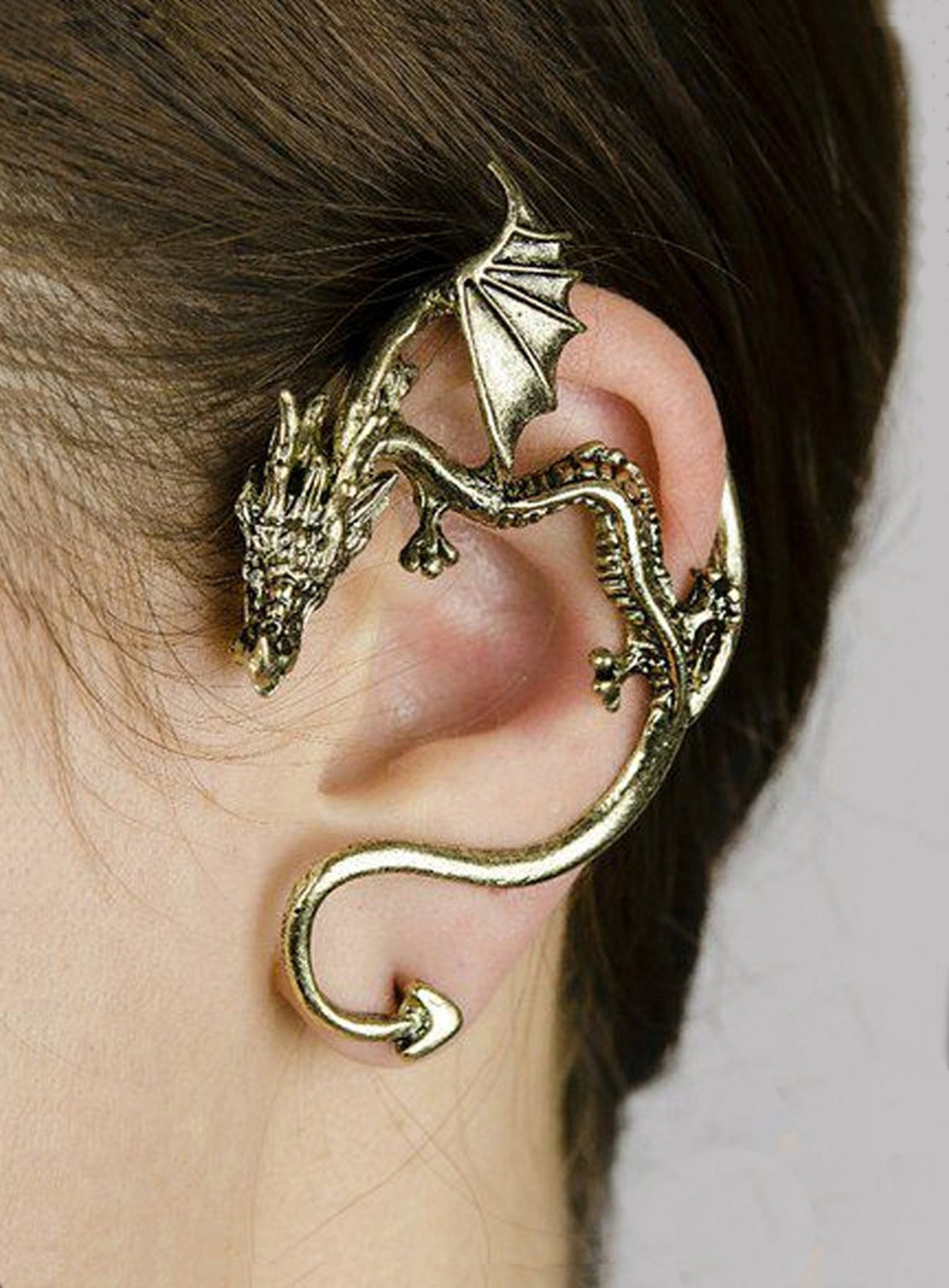 драконы уши дракона. серьги дракон. клипсы серьги дракончики. драконьи уши. кафф дракон.