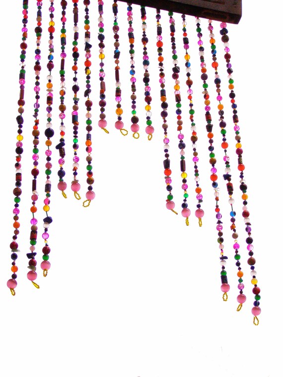 Hippie Door Bead Curtain Beaded Door Curtain Doorway Etsy