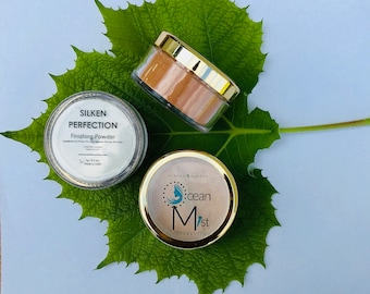 Mineral Makeup MINERAL FINISHING POWDER - Organic/Natural Loose Powder (30g with Rotating Sifter Jar)