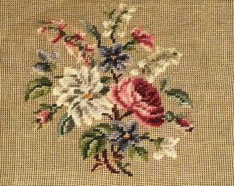 Dritz Luxury Needlepoint Fruit Flower Tapestry Yarn VTG Canvas Sz 26x26 100/% Woo