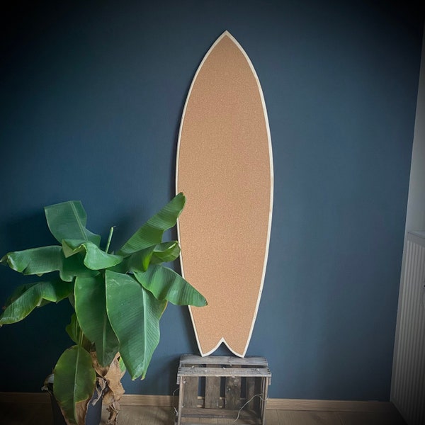 Deko Surfboard Kork Pinnwand