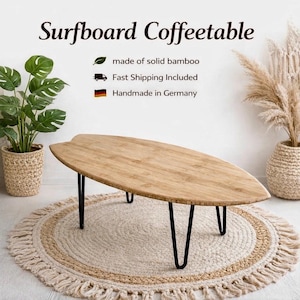 Bamboo leg table - Etsy.de