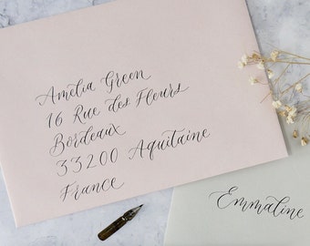 Custom Calligraphy Envelope Addressing C6 – Handwritten Wedding & Event Envelopes
