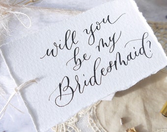 Custom Calligraphy Gift Tags – Handwritten Name Tags for Weddings & Bridesmaid Gifts