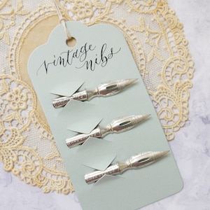 Vintage Calligraphy Nibs Set – C. Brandauer Circular Times Nibs for Beginners – Dip Pen Nibs Gift – Modern & Copperplate Calligraphy