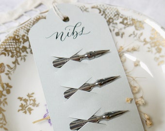 Modern Calligraphy Nibs Leonardt 33 Set of 3, Pointed Dip Pen Nibs