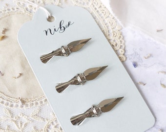 Leonardt Crown Hiro Calligraphy Nibs Set: Copperplate Lettering Gift