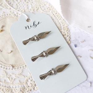 Leonardt Crown Kalligraphie-Federn Geschenkset für Dip-Pen, flexible Hiro-Kupferplatten-Federn, modernes Kalligraphiezubehör für Handlettering