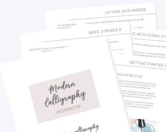 Modern Calligraphy Beginners Workbook