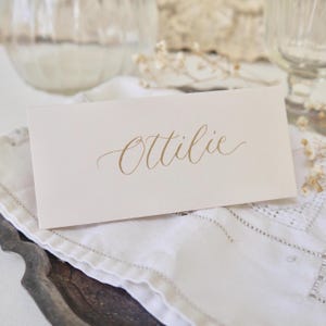 Luxuriöse Kalligraphie-Tischkarten - Handgefertigte Zeltkarten für Hochzeiten, Veranstaltungen & Abendessen, Platzkarten