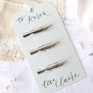 Zebra G Nibs for Beginners – Modern Calligraphy Nib Set with Personalised Tag – Dip Pen Gift Set